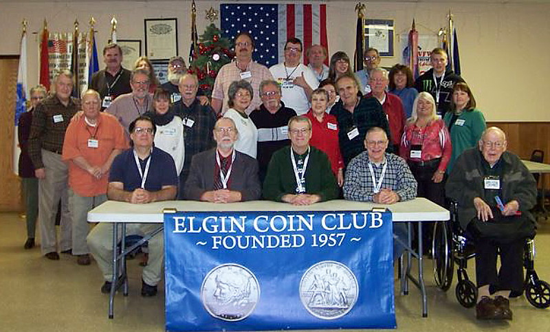 Elgin Coin Club members in December, 2013.